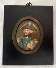Vice Admiral Lord Horatio Nelson 19th Century Ceramic Oval Portrait Plaque.