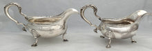 Georgian, George III, Pair of Silver Sauce Boats. London 1766 Sebastian & James Crespell. 21 troy ounces.