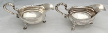 Georgian, George III, Pair of Silver Sauce Boats. London 1766 Sebastian & James Crespell. 21 troy ounces.