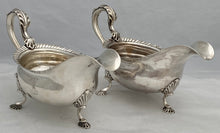 Georgian, George III, Pair of Silver Sauce Boats. London 1766 Sebastian & James Crespell. 21 troy ounces.