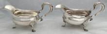 Georgian, George III, Pair of Silver Sauce Boats. London 1766 Sebastian & James Crespell. 21 troy ounces.