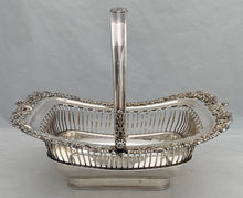 Early Victorian Silver Plated Cake Basket, circa 1850.