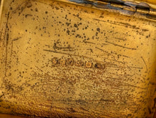 Gilt Metal Table Snuff Box with Engine Turned Detail, circa 1840.