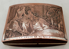 'La Lecon De Musique' French Roller Ink Blotter, After Nicolas Lancret.