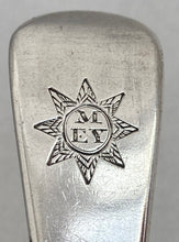 Georgian, George III, Matched Set of Six Regimental Silver Tablespoons for the East York Militia. 13.8 troy ounces.