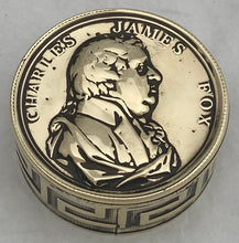Early 19th Century Charles James Fox Brass Snuff Box.
