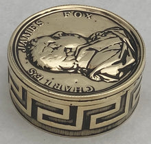 Early 19th Century Charles James Fox Brass Snuff Box.