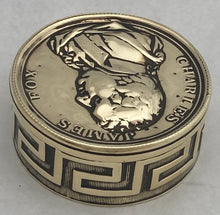 Early 19th Century Charles James Fox Brass Snuff Box.