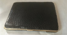 Art Nouveau Silver Mounted Leather Card Case. London 1901 Joseph Schiebner.