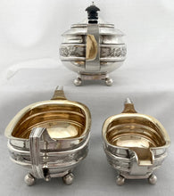 Georgian, George III, Silver Tea Set. London 1810 Robert Hennell I & Samuel Hennell. 33 troy ounces.