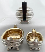 Georgian, George III, Silver Tea Set. London 1810 Robert Hennell I & Samuel Hennell. 33 troy ounces.