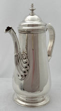 Georgian, George II, Silver Armorial Coffee Pot. London 1752 William Shaw & William Priest. 19.6 troy ounces.