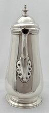 Georgian, George II, Silver Armorial Coffee Pot. London 1752 William Shaw & William Priest. 19.6 troy ounces.