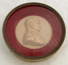 19th Century Napoleon Bonaparte Wax Portrait Profile Roundel.