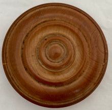 19th Century Boxwood Counter Box Enclosing Nine Armorial Watercolour Roundels.