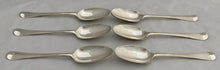 Six George II Silver Tablespoons: James Graham 1st Duke & 4th Marquess of Montrose. London 1739 Thomas Jackson I. 13.4 troy ounces.