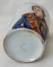 Vice Admiral Lord Horatio Nelson Faience/Delft Tin Glaze Portrait Beaker.