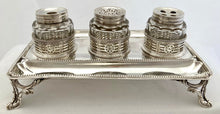 Georgian, George III, Silver Inkstand. London 1778 William Plummer. 19.8 troy ounces.