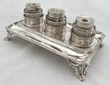 Georgian, George III, Silver Inkstand. London 1778 William Plummer. 19.8 troy ounces.