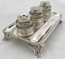 Georgian, George III, Silver Inkstand. London 1778 William Plummer. 19.8 troy ounces.