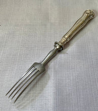 Early 19th Century Continental Canteen of Double Struck Thread & Shell Pattern Table Knives & Forks.