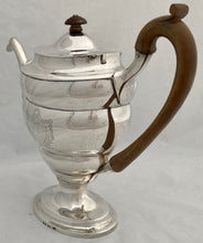 Georgian, George III, Silver Coffee Pot: Arms of Foster & Grazebrook. London 1801 Charles Aldridge. 34.6 troy ounces.