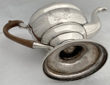 Georgian, George III, Silver Coffee Pot: Arms of Foster & Grazebrook. London 1801 Charles Aldridge. 34.6 troy ounces.