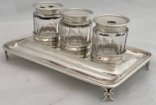 William IV Silver Inkstand. London 1834 Joseph Angell I & John Angell I. 13 troy ounces.