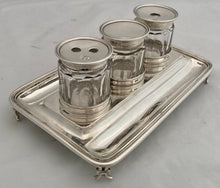 William IV Silver Inkstand. London 1834 Joseph Angell I & John Angell I. 13 troy ounces.