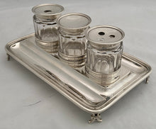 William IV Silver Inkstand. London 1834 Joseph Angell I & John Angell I. 13 troy ounces.