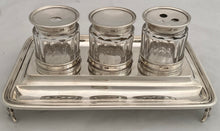 William IV Silver Inkstand. London 1834 Joseph Angell I & John Angell I. 13 troy ounces.