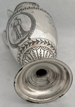 Arts & Crafts Movement Victorian Silver Plated Wine Ewer with Neoclassical Influence.