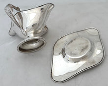 Early 20th Century Silver Plated Double Lipped Sauce Boat & Stand.