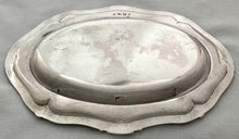 Georgian, George II, Four Silver Meat Dishes. Arms of The 1st Earl Harcourt. London 1753 John Edwards II. 90.8 troy ounces.