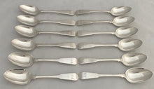 Georgian, George III, Twelve Scottish Silver Dessert Spoons. Edinburgh 1813 Alexander Henderson. 13 troy ounces.