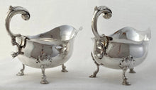 Georgian, George II, Pair of Silver Sauce Boats. London 1752 John Payne. 16.8 troy ounces.