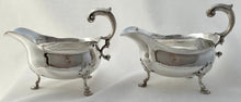 Georgian, George II, Pair of Silver Sauce Boats. London 1752 John Payne. 16.8 troy ounces.
