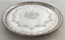 Georgian, George III, Pair of Silver Salvers. Arms of Fowke & Gist. Sheffield 1789 George Ashforth & Co. 33 troy ounces.