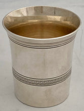 Early 20th Century French Silver Plated Beaker. Puiforcat of Paris.