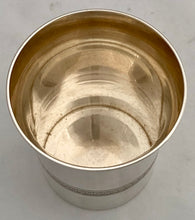 Early 20th Century French Silver Plated Beaker. Puiforcat of Paris.