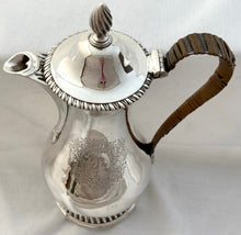 Georgian, George III, Silver Hot Water Jug. Arms of Bayntun & Northcote. London 1770 Daniel Smith & Robert Sharp. 22.5 troy ounces.