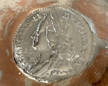 19th Century Silver Plate on Copper Toddy Ladle, inset George II 1757 Silver Sixpence.