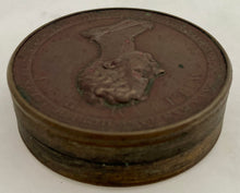 1806 Death of William Pitt Bronze Medal Snuff Box by P. Wyon.