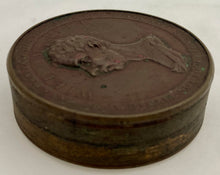 1806 Death of William Pitt Bronze Medal Snuff Box by P. Wyon.