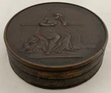 1806 Death of William Pitt Bronze Medal Snuff Box by P. Wyon.