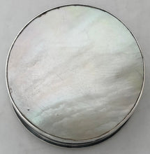 Early 19th Century Continental White Metal and Carved Mother of Pearl Box.