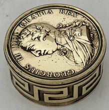 George III Golden Jubilee Portrait Profile Brass Snuff Box, circa 1810. After Nathaniel Marchant & Lewis Pingo.
