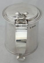 Charles II Style Large Silver Lidded Tankard. London 1932 Tessiers Ltd. 32.4 troy ounces.