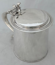 Charles II Style Large Silver Lidded Tankard. London 1932 Tessiers Ltd. 32.4 troy ounces.