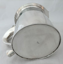 Charles II Style Large Silver Lidded Tankard. London 1932 Tessiers Ltd. 32.4 troy ounces.